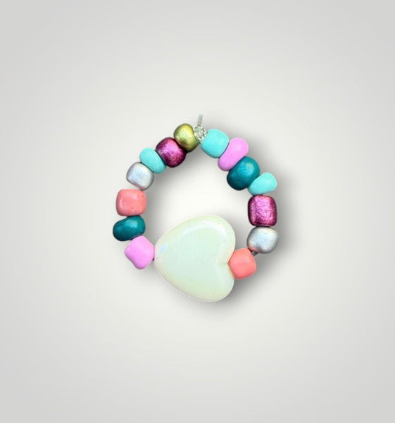 Anello colors con cuore vari colori