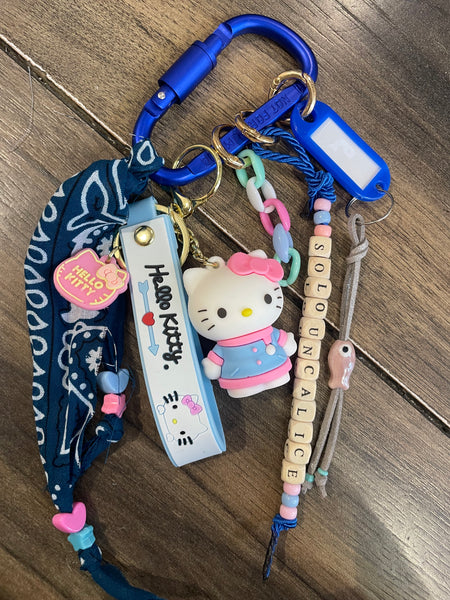 Pimp your Bag Keychain charms per borsa e portachiavi hallo kitty sciarpina invernale