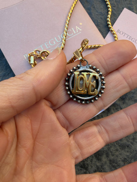 Collana botteguccia Love medaglia piccola