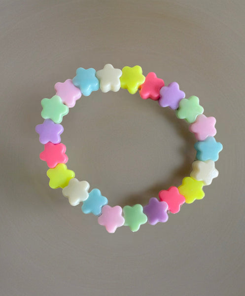 Bracciale Beads giro stelline   vari colori