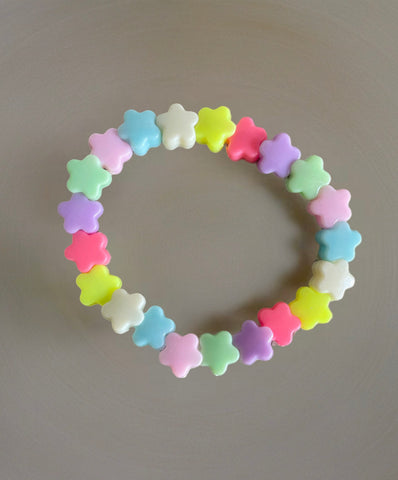 Bracciale Beads giro stelline   vari colori