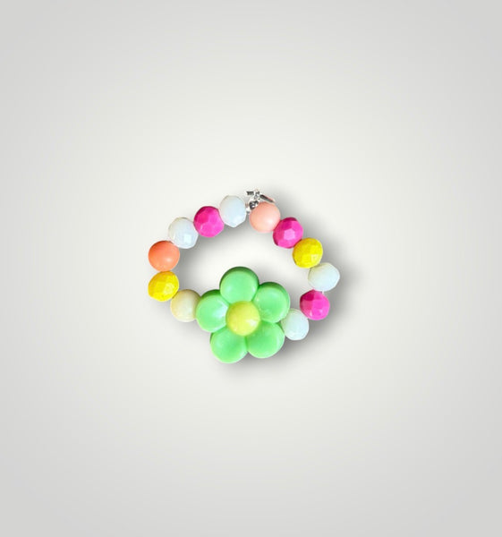 Anello colors con fiorellino  vari colori