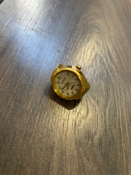 Anello orologio rotondo con lancette due varianti colore