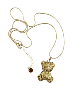 Collana lunga con orsacchiotto teddy bear due varianti colore