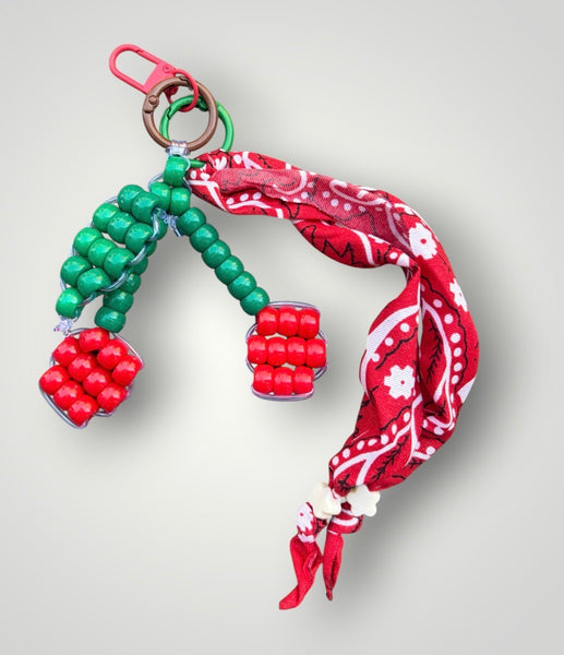Pimp your bag Colors keychain ciliegie pony  Beads Vari utilizzi e vari colori