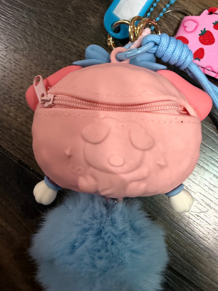 Pimp your bag ( porta auricolari e piccoli oggetti ) adorabile maialino
