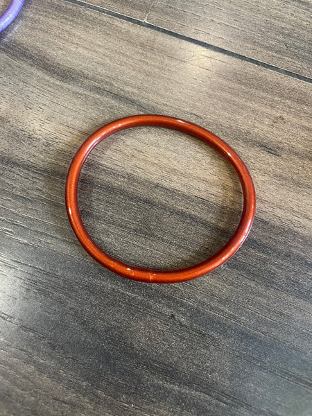 Jelly bangle terra rossa brillante
