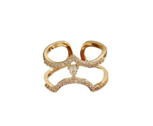 Anello Melory per unghia crystal e punto luce  goccia due varianti colore