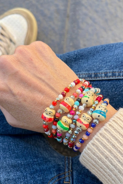 Bracciale chinitos de la Buena suerte rosso Limited Edition