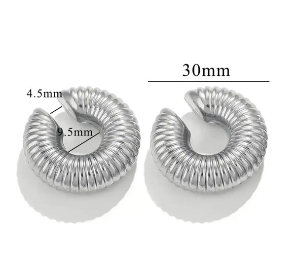 Mono earcuff donuts Livia rigato due varianti colore