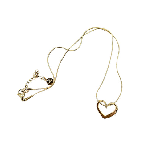 Collana cuore vuoto cicciotto due varianti colore