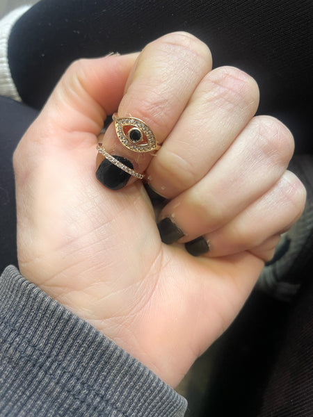 Anello Melory per unghia crystal occhio greco