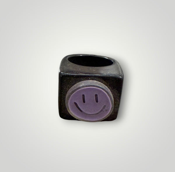 Anello resina smile colorato vari colori