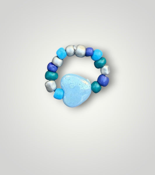 Anello colors con cuore vari colori