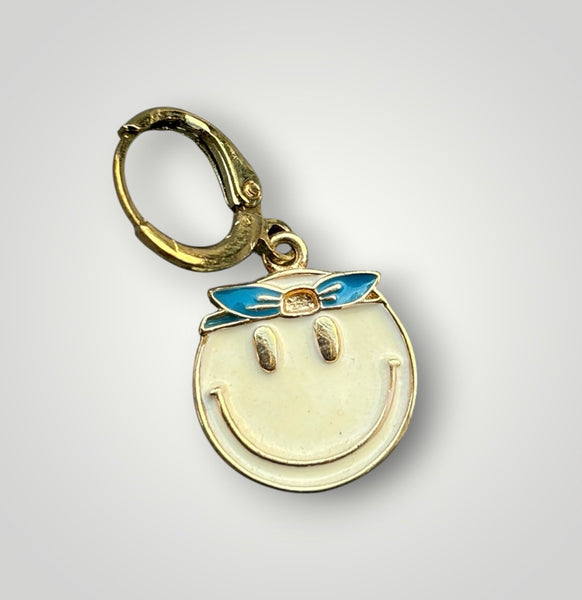 Mono orecchino smile  hippie vari colori