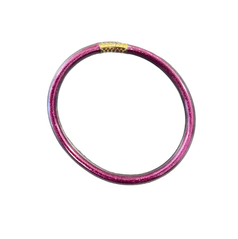 Jelly bangle prugna glitter