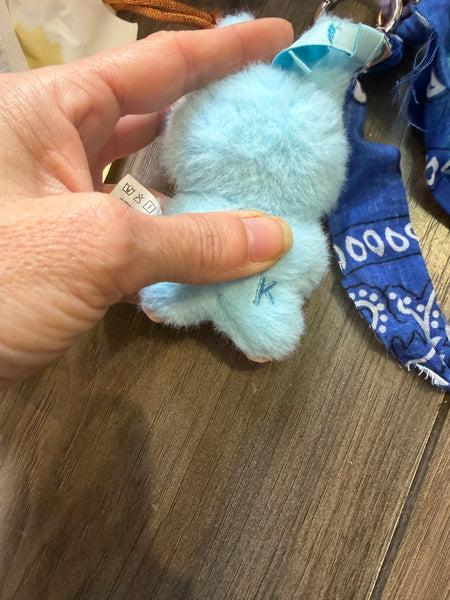 Pimp your bag portachiavi per borsa Mini Labubu Pin for Love turchese K