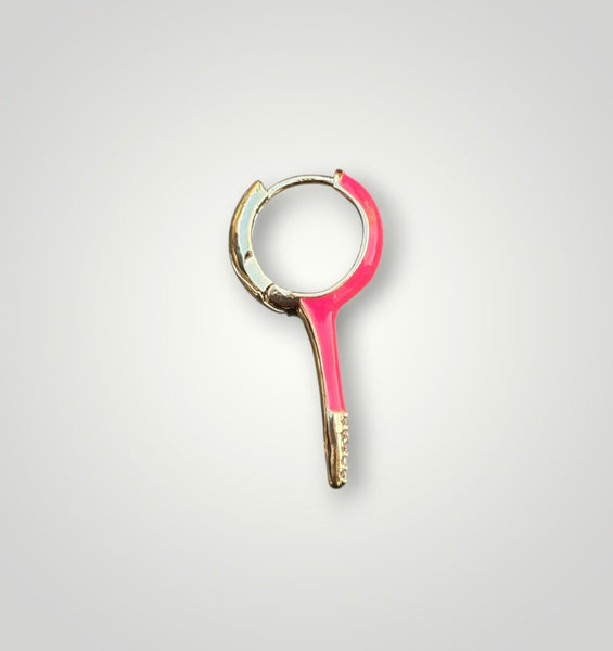 Mono orecchini spike Hoop pungente spuntone smaltato vari colori