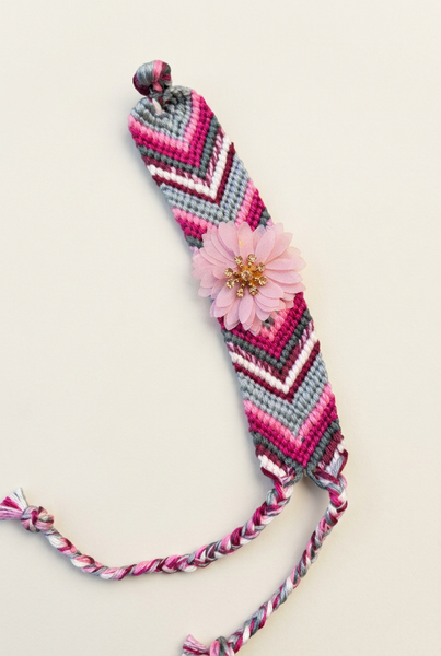 Bracciale friendship fiore e cristallo Limited Edition
