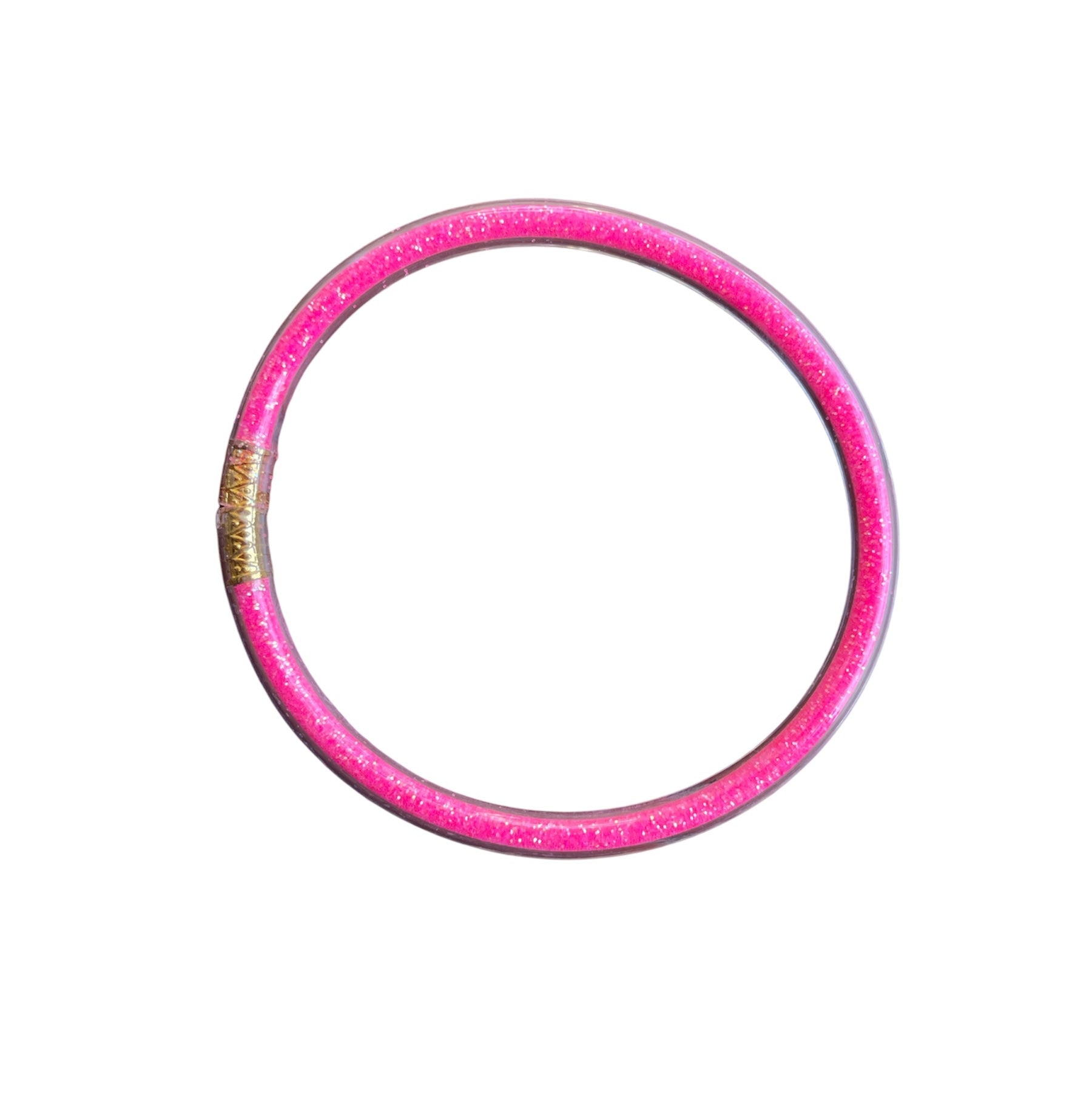 Jelly bangle Fuxia  glitter