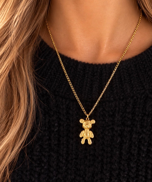 Collana orsacchiotto tatuato versione gold