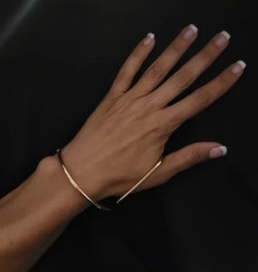 Elettra Bracciale e anello unito regolabile due varianti colore