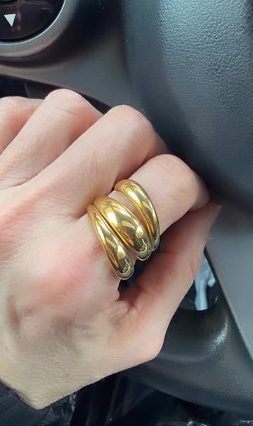 Anello Simona effetto triplo