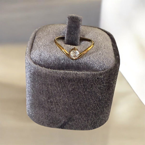 Mini anello Anna  punto luce due varianti colore