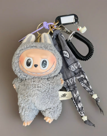 Pimp your Bag Keychain charms per borsa e portachiavi Labubu the monsters macaron Sesame bean