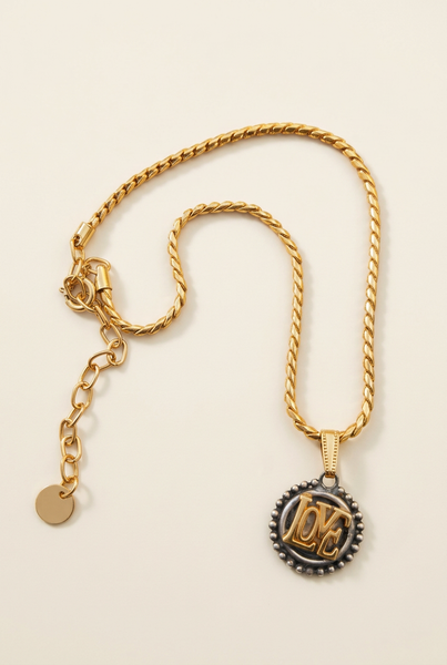 Collana botteguccia Love medaglia piccola