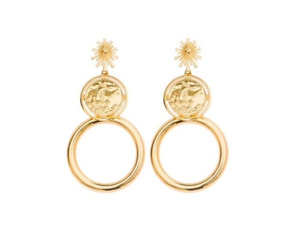 Coppia orecchini principessa glam basic London