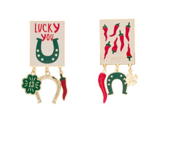 Coppia orecchini Principessa Glam Poppy Lucky
