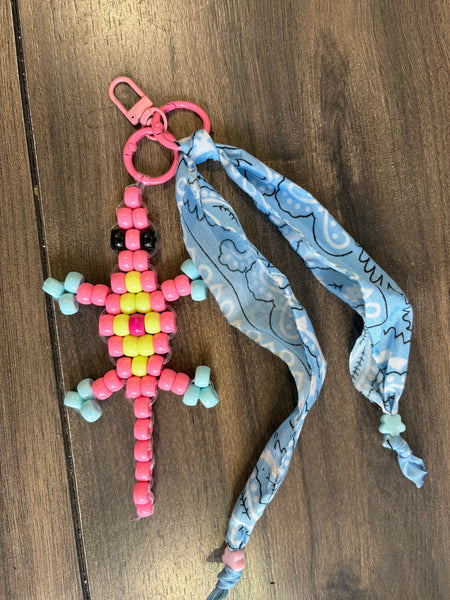 Pimp your bag Colors keychain geco   portafortuna  pony Beads Vari utilizzi e vari colori
