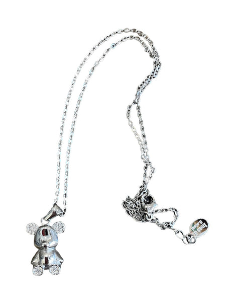 Collana teddy bear orsacchiotto crystal