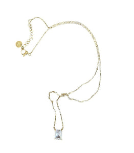 Collana punto luce quadrato due varianti colore