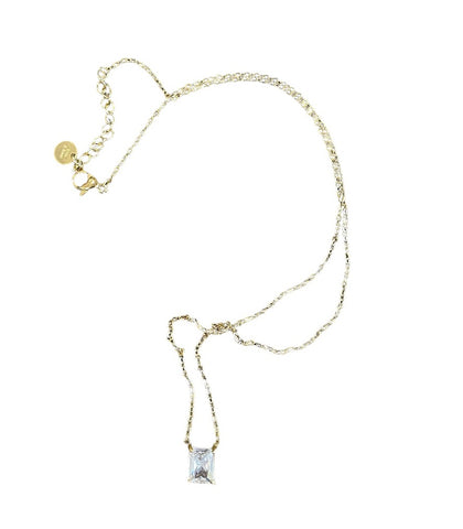 Collana punto luce quadrato due varianti colore