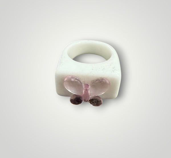 Anello resina farfalla l’anello sceglie dove andare vari colori
