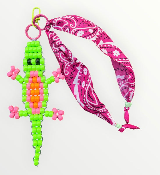 Pimp your bag Colors keychain coccodrillo  portafortuna  pony Beads Vari utilizzi e vari colori