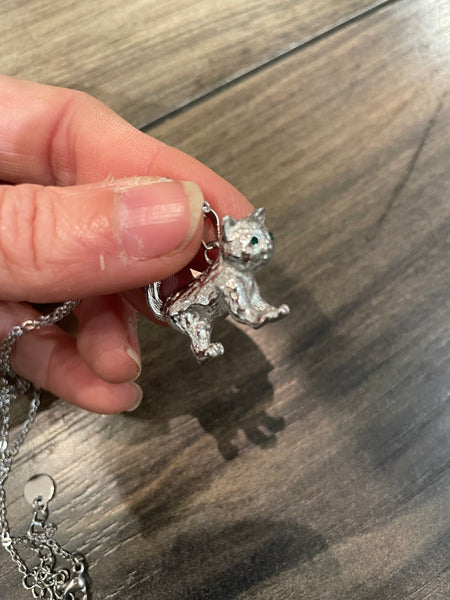 Collana gattino 3d due varianti colore