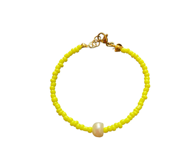 Bracciale anotherself perline e perla di fiume vari colori