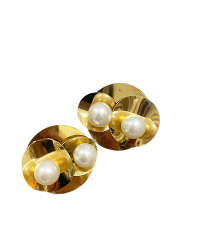 Coppia Orecchini Fiorella con perle