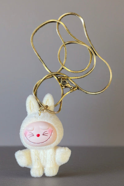 Collana Labubu yoga   vari colori due lunghezze catenina
