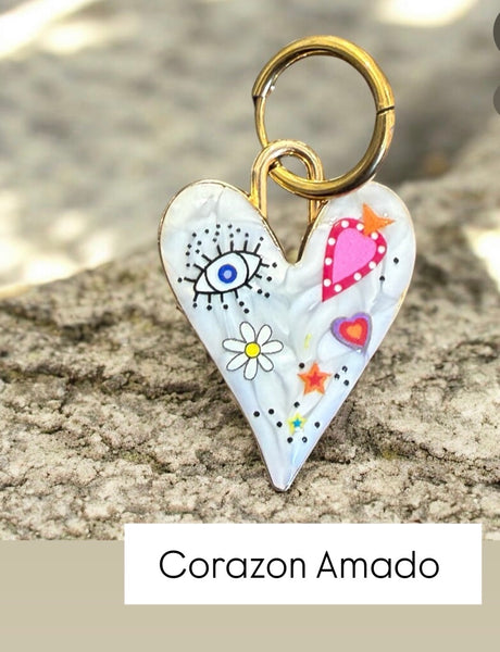 Mono orecchino Tatoo Mistero del Corazon vari disegni cerchietto meno spesso