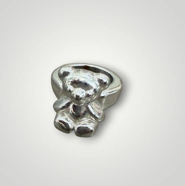 Anello resina metallizzato orsacchiotto teddy
