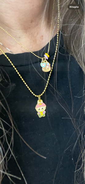 Collana multicharms Labubu