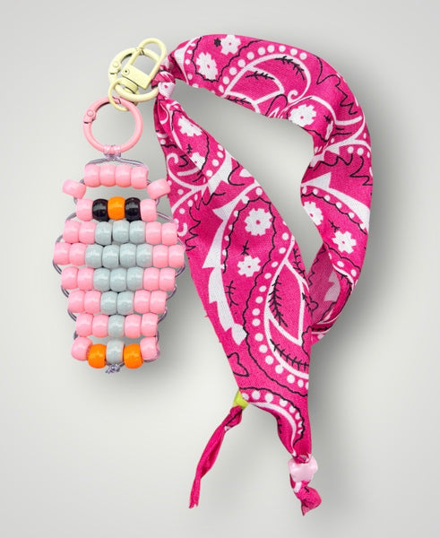 Pimp your bag Colors keychain gufetto portafortuna  pony Beads Vari utilizzi e vari colori