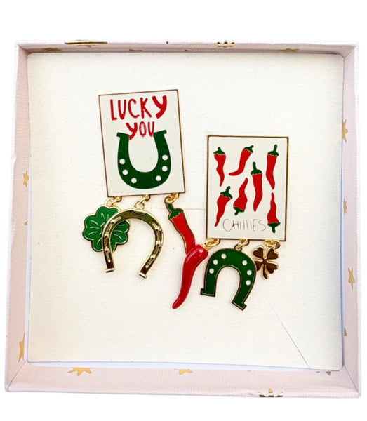 Coppia orecchini Principessa Glam Poppy Lucky
