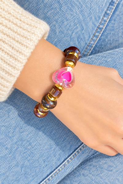 Bracciale Colors labyrinth Corazon cioccolato
