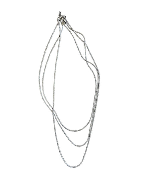 Collana Matilda tripla diamantata due varianti colore