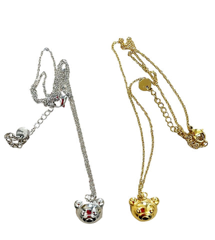 Collana girocollo teddy bear due varianti colore